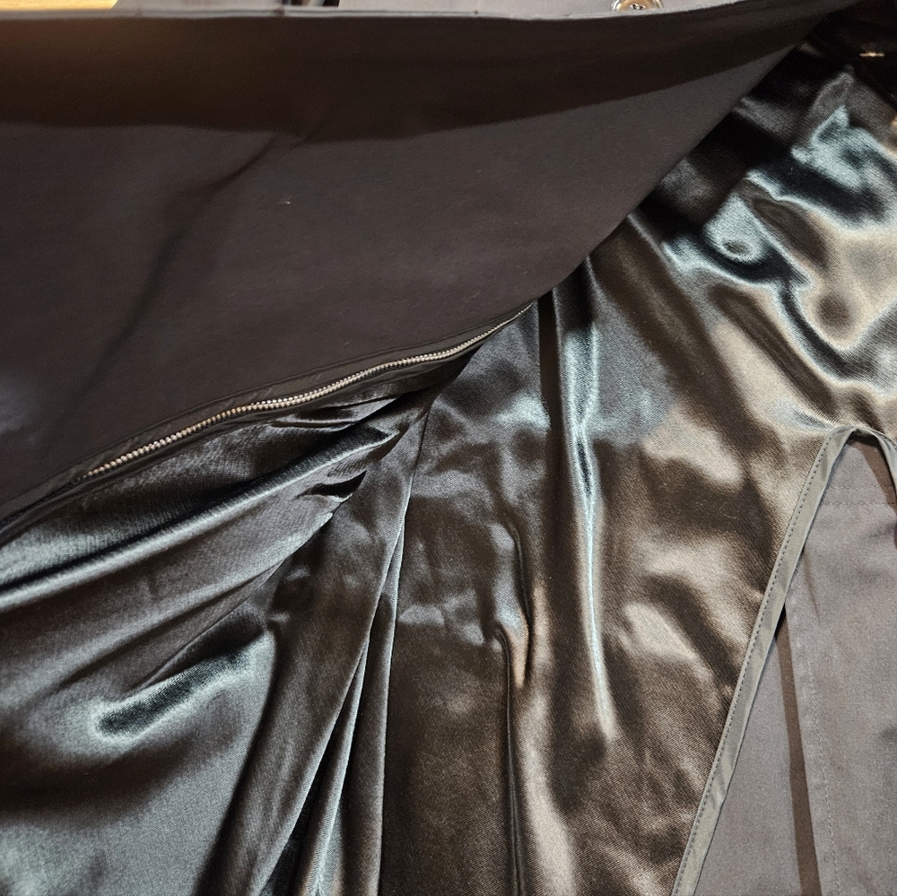 Men’s All Weather Trench Coat 42R Belted Army Black - Picture 4 of 7